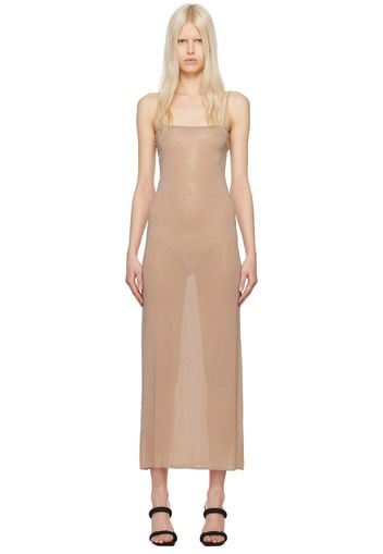 Alexander Wang Beige Bead Midi Dress