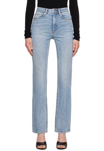 Alexander Wang Blue Stacked Jeans