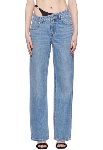 Alexander Wang Blue Bikini Layer Jeans