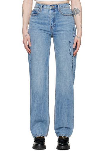 Alexander Wang Blue Ez Jeans