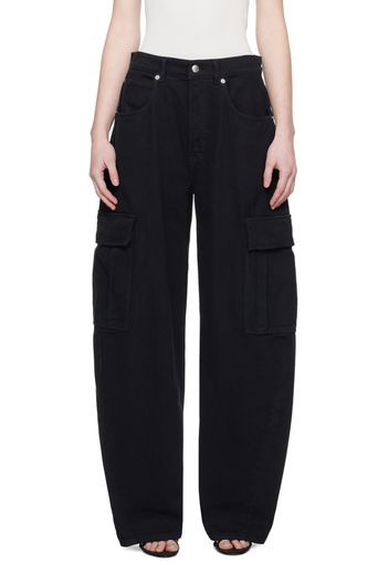 Alexander Wang Black Oversized Cargo Pants