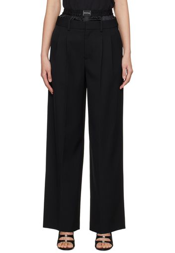 Alexander Wang Black Layered Trousers