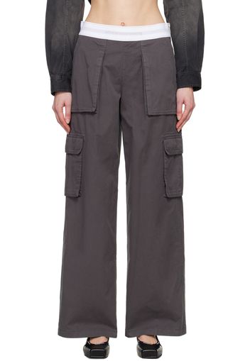 Alexander Wang Gray Cargo Rave Trousers