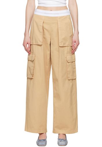 Alexander Wang Beige Cargo Rave Trousers