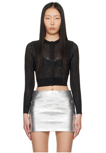 Alexander Wang Black Beaded Cardigan