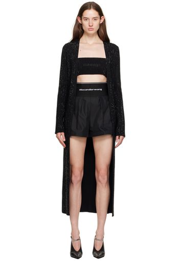 Alexander Wang Black Crystal Cardigan