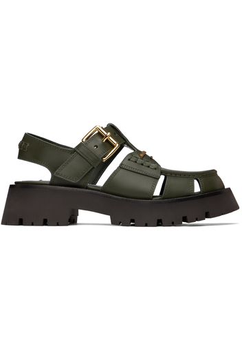 Alexander Wang Khaki Carter Cage Sandals