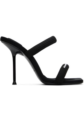 Alexander Wang Black Julie Padded Nylon Heeled Sandals