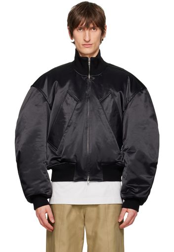 Alexander Wang Black Relaxed Bomber Jacket