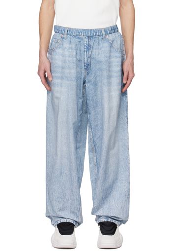 Alexander Wang Blue Printed Track Pants