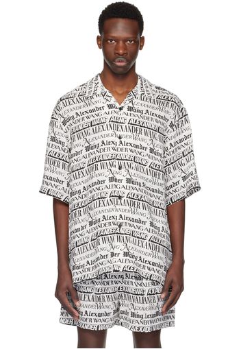 Alexander Wang White Newspaper Shirt