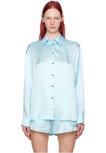 Alexander Wang Blue Cutout Shirt