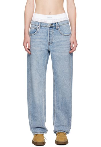 Alexander Wang Blue Balloon Pre-Styled Jeans