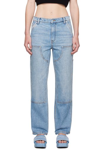 Alexander Wang Blue EZ Slouch Carpenter Jeans