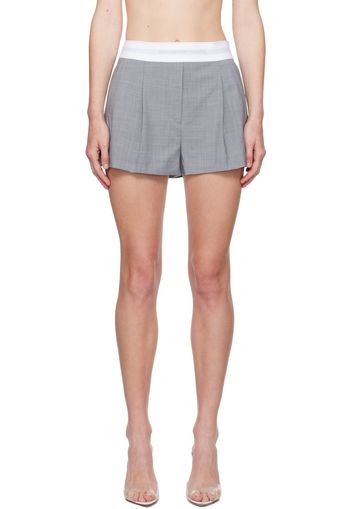 Alexander Wang Gray Pleated Shorts