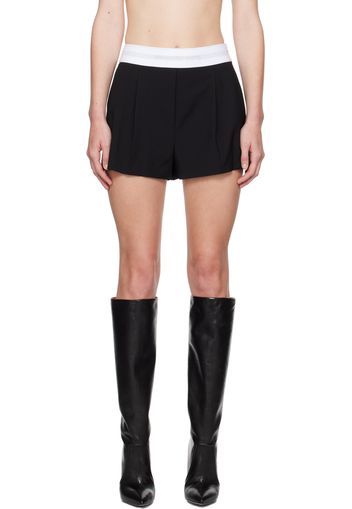 Alexander Wang Black Pleated Shorts