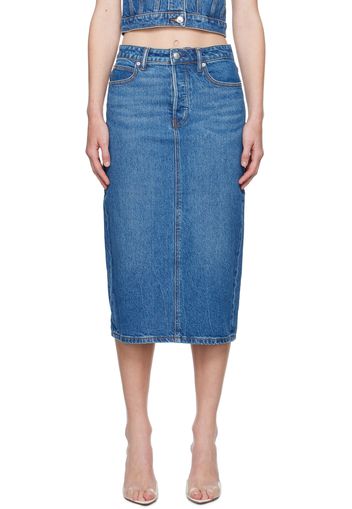 Alexander Wang Blue Pencil Midi Skirt