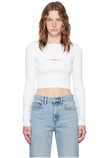 Alexander Wang White Twinset Cardigan