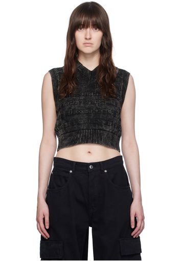 Alexander Wang Black 3D Logo Vest