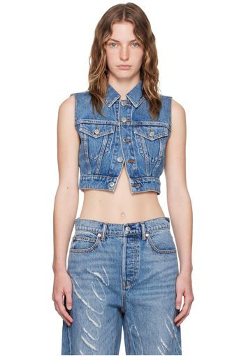 Alexander Wang Blue Shrunken Vest