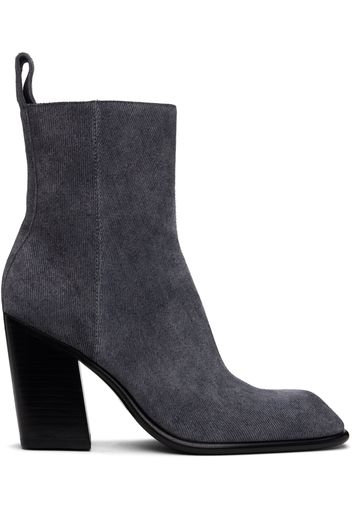 Alexander Wang Gray Throttle 95mm Ankle Boots