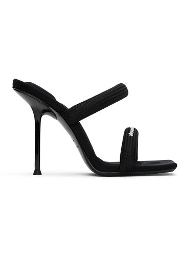 Alexander Wang Black Julie 105mm Nylon Tubular Heeled Sandals