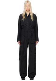 Alexander Wang Black Button-Up Jumpsuit