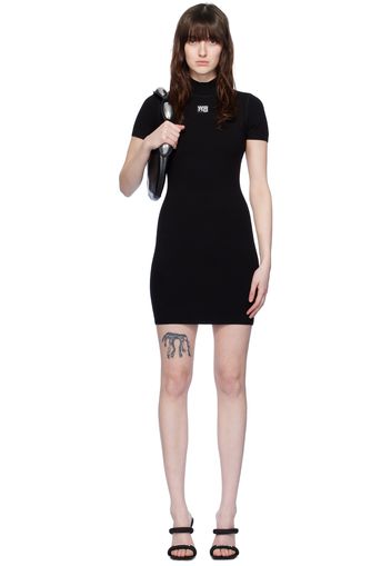 alexanderwang.t Black Mock Neck Minidress