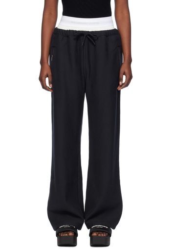 alexanderwang.t Black Wide-Leg Sweatpants