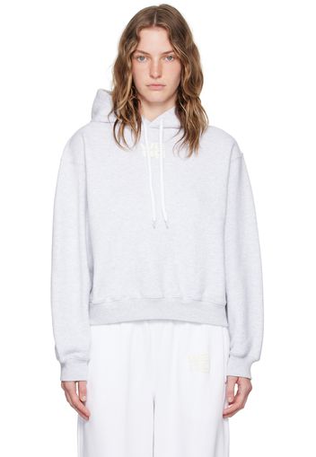 alexanderwang.t Gray Bonded Puff Logo Hoodie