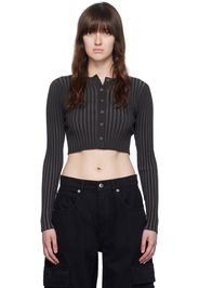 alexanderwang.t Gray Shrunken Cardigan