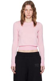 alexanderwang.t Pink Embossed Logo Sweater