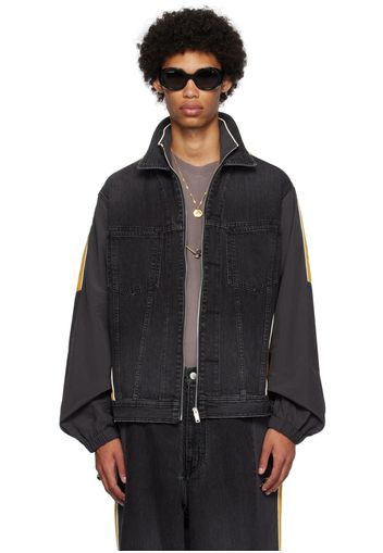 AMBUSH Black Paneled Denim Jacket