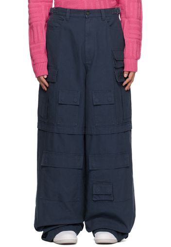 AMBUSH Blue Wide Cargo Pants