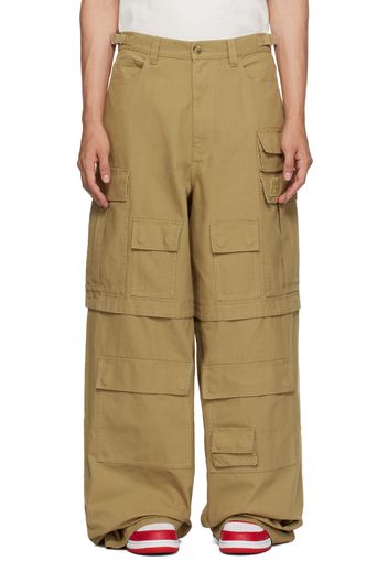 AMBUSH Beige Wide Cargo Pants