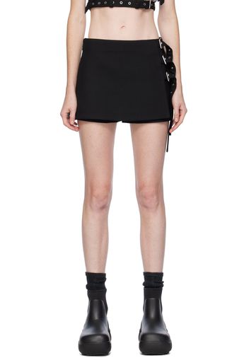 AMBUSH Black Buckled Mini Skort