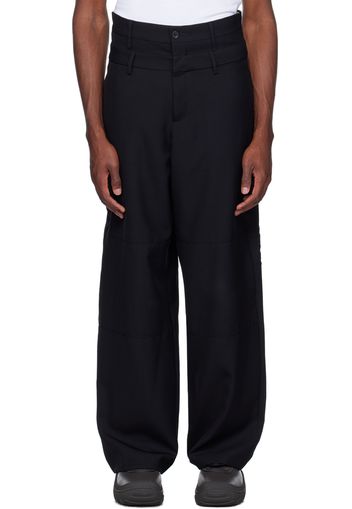 AMBUSH Black Double Belted Trousers