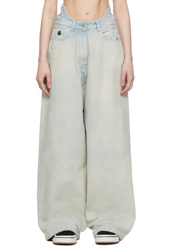 AMBUSH Blue Baggy Jeans