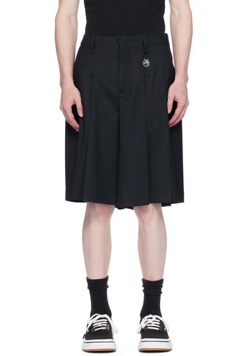 AMBUSH Navy Pleated Shorts