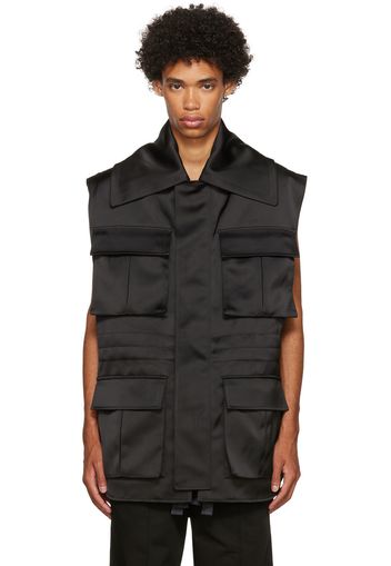 AMI Alexandre Mattiussi Black Polyester Vest