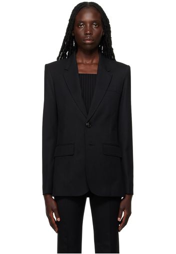 AMI Alexandre Mattiussi Black Two-Button Blazer