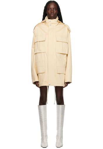 AMI Alexandre Mattiussi Beige Patched Pockets Jacket