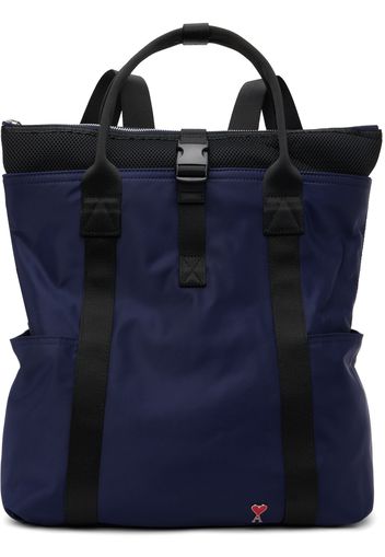 AMI Alexandre Mattiussi Blue Ami de Cœur Hybrid Tote