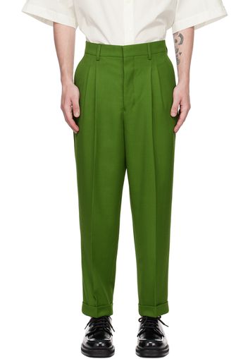 AMI Alexandre Mattiussi Green Carrot Fit Trousers