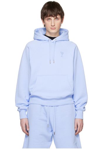 AMI Alexandre Mattiussi Blue Ami de Cœur Hoodie