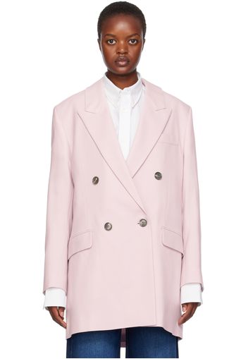 AMI Alexandre Mattiussi Pink Oversized Blazer