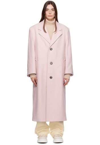 AMI Alexandre Mattiussi Pink Oversized Coat