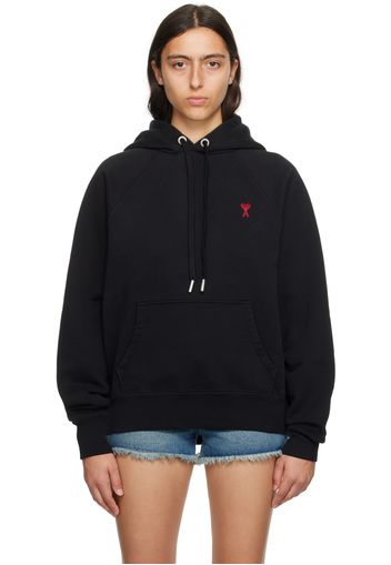 AMI Alexandre Mattiussi Black Ami de Cœur Hoodie