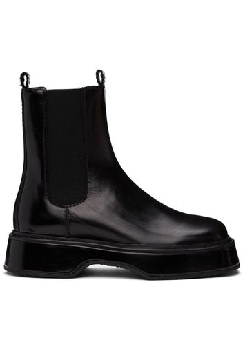 AMI Alexandre Mattiussi Black Square Toe Boots