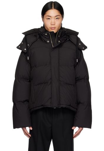 AMI Paris Black Quilted Down Jacket